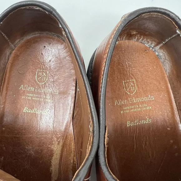 Allen Edmonds Badlands Derby Dress Shoes Brown Leather Oxford Men’s Size 11 - Picture 9 of 11